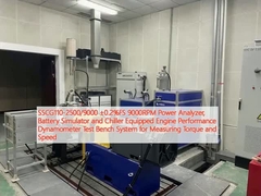 SSCG110-2500/9000 ±0.2%FS 9000 دورة في الدقيقة محلل طاقة، محاكي بطارية ومحرك مجهز بمبرد